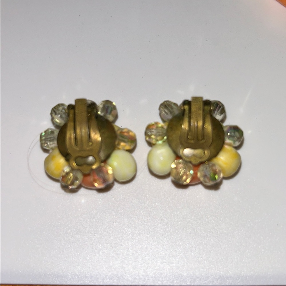 Deauville Multicolored Two-Strand Lucite Bead Necklace Earring Bracelet Vintage - Picture 7 of 8